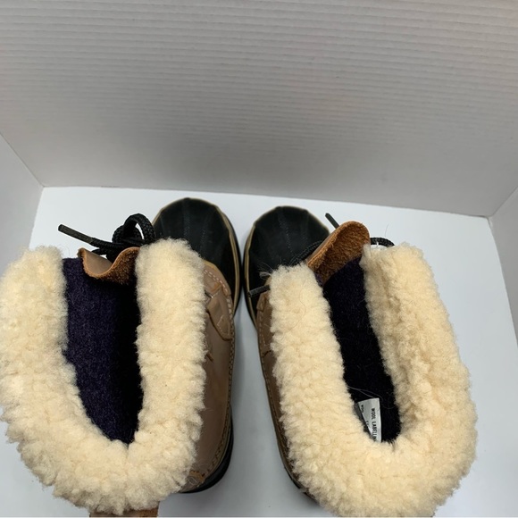 Sorel Caribou Boots Wool Lined Tan Winter Made in Canada Size 5 - Picture 5 of 11